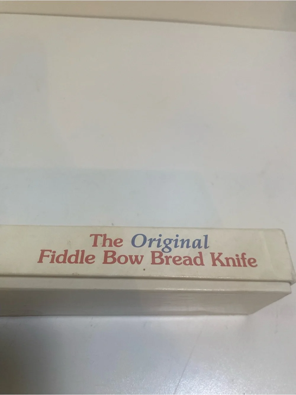 Cherry Mountain Woods Original Wooden Fiddle Bow Bread Knife With Original Box